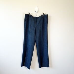 The Limited Modern Trouser Dress Pants Navy Blue Wide Leg Career Size 18 NWTs
